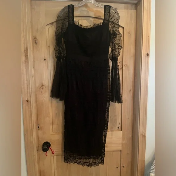 venus lace up dress Christopher Esber Lace Venus Maxi Dress | Black